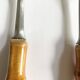 Salad servers with bamboo handles