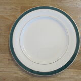 6 assiettes à dessert en demi porcelaine