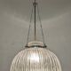 XL dome pendant light in blown glass, Italy circa 1960