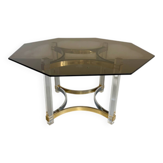 Ancienne table à manger design italien d'Alessandro Albrizzi années 70