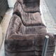 Togo in brown velvet by Michel Ducaroy for Ligne Roset 70s