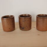 Trio de verres en grès