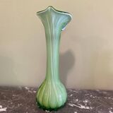 Murano green arum vase