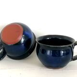 Duo lunch in glazed terracotta, Japan around 1940