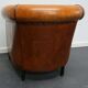Vintage club chair in cognac-coloured leather Netherlands