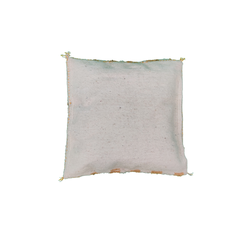 Berber cushion chessboard beige Beni Ouarain