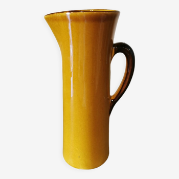 Vintage mustard yellow pitcher