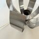 Oxar space age chrome flower wall light