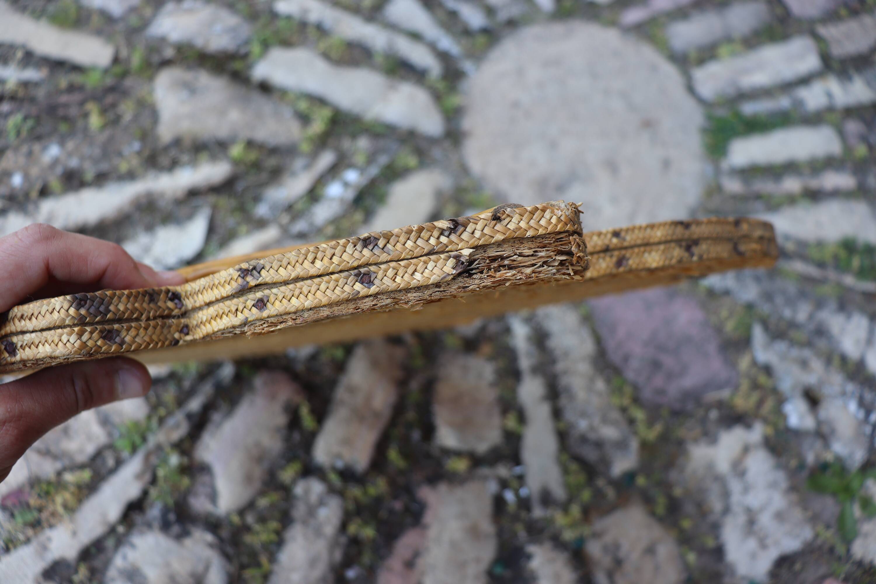 Rattan Mirror by VivaÏ Del Sud Italy 1970