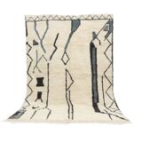 Handmade wool Berber rug 304 x 192 CM