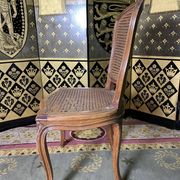 Suite of 6 Louis XV style chairs in canning