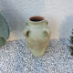 Terracotta potiche with 60s handles