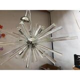 Murano Glass Oval Murano Glass Triedro Sputnik Chandelier