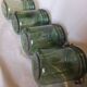 4 identical 1l green solidex jars