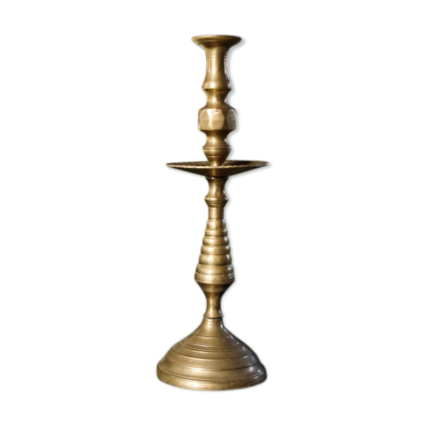 Bougeoir à disque en laiton bronze — Beyit