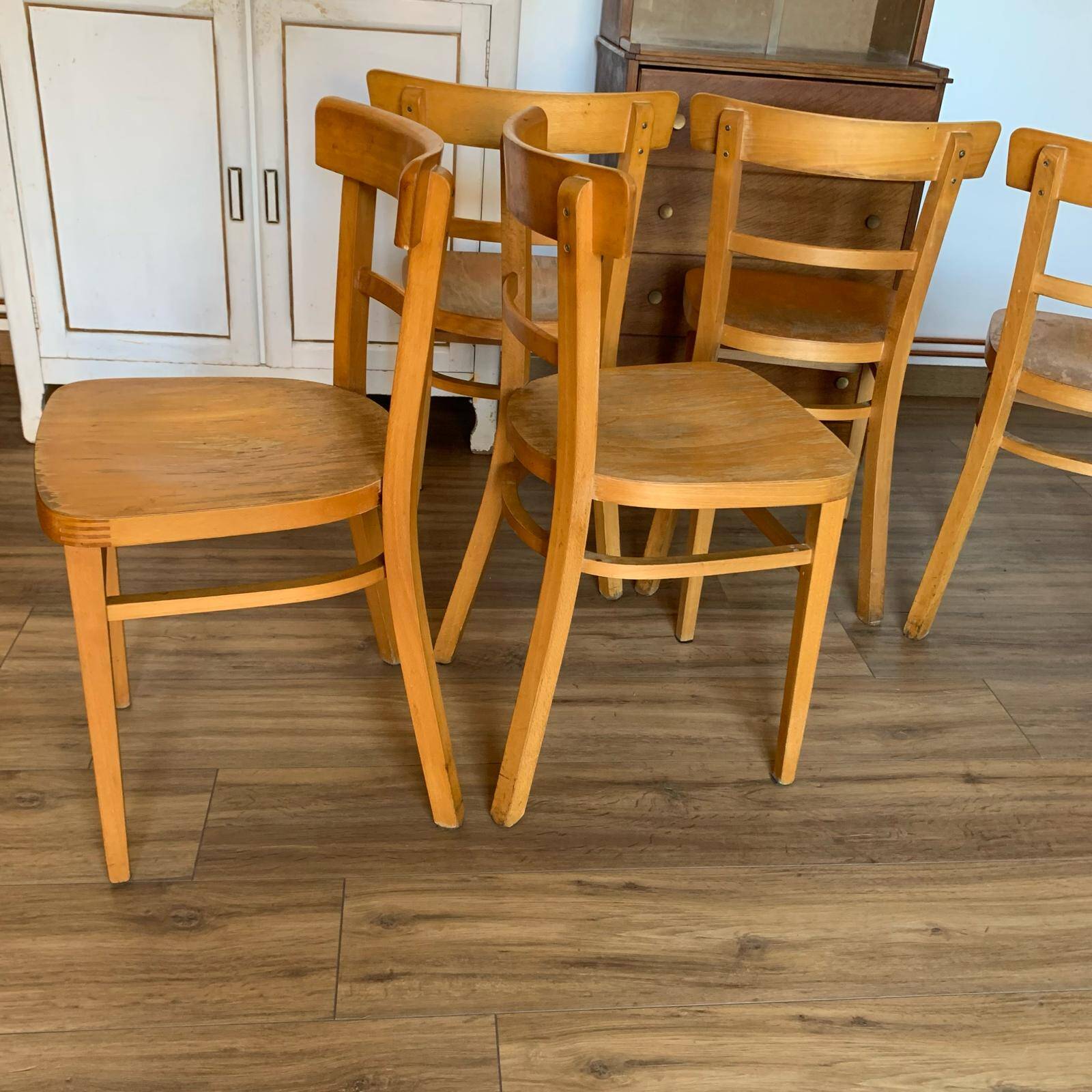 Set of 5 bistro chairs