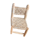 Chaise enfant macramé