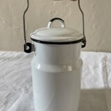 Enamelled milk jar