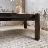 Round ceramic coffee table with “rooster” motif by Dan