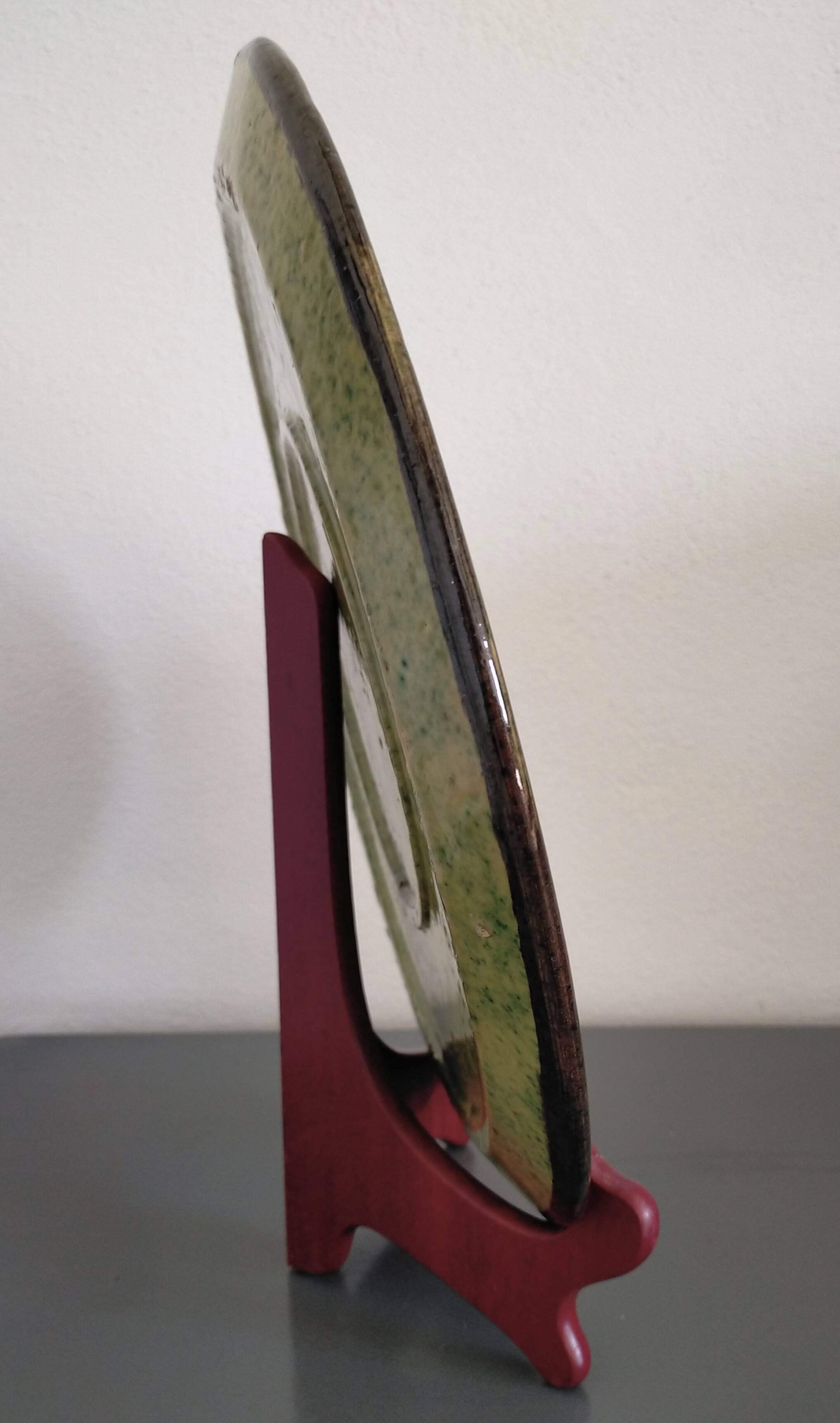 Glazed terracotta dish from Dauphiné Around 1950