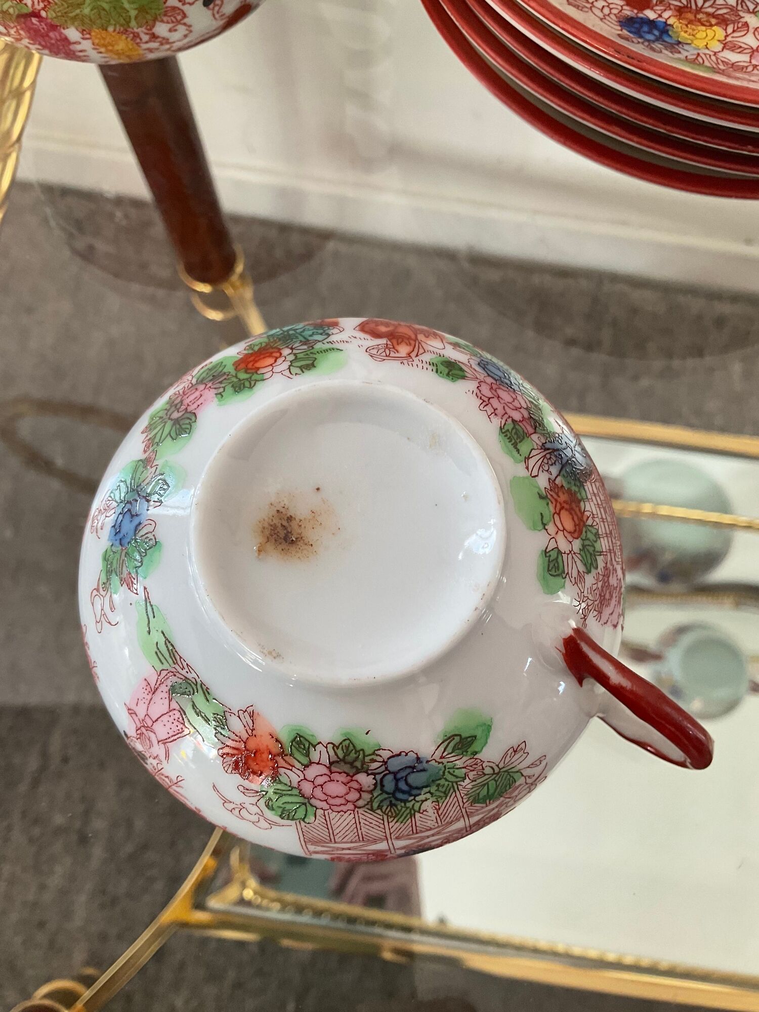 Old Japanese fine porcelain tea set