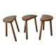 Set of 3 tripod stools