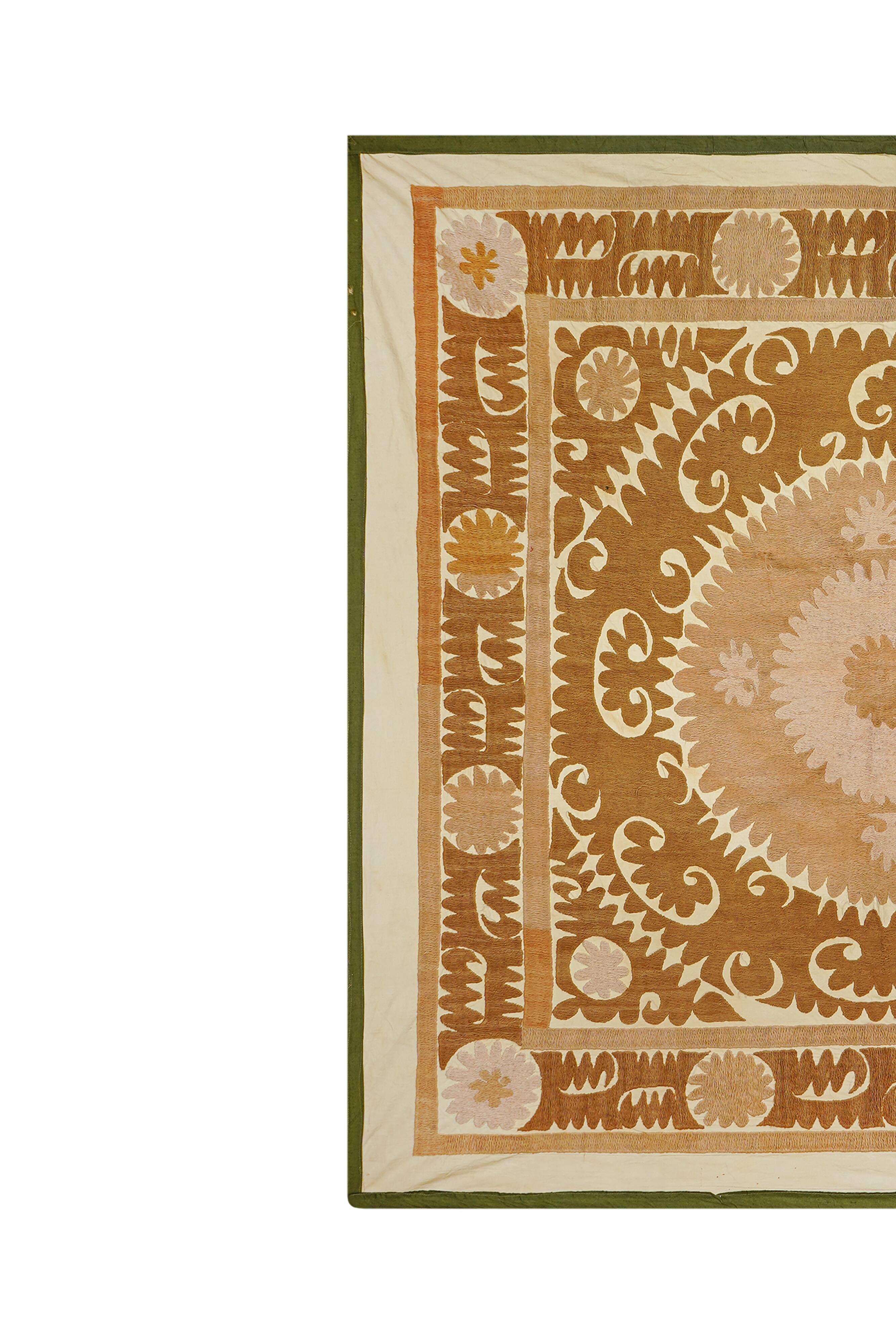 Hand-knotted rug, vintage Turkish rug 134x135 cm