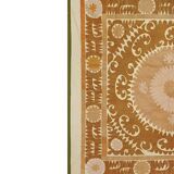 Hand-knotted rug, vintage Turkish rug 134x135 cm