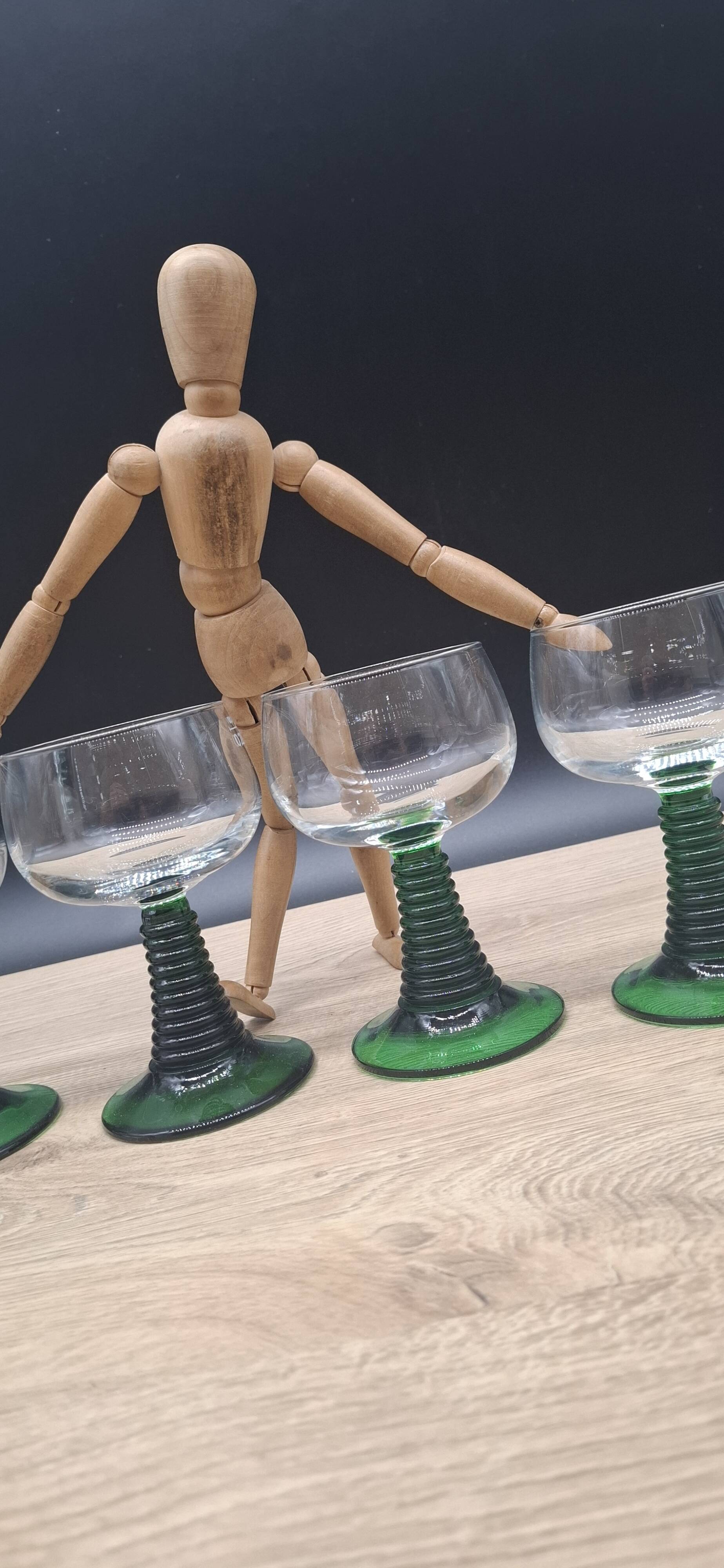 Set of 4 Roemer wine glasses