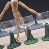 Set of 4 Roemer wine glasses