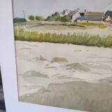 Watercolour by Michel Roubille, Saint Colomban 1977