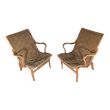 2 Eva model armchair by Bruno Mathsson for Dux (1974)