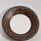 Vintage handmade mid century copper wall mirror by Eugen Zint