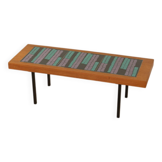60s Flower Bench with Ceramic Tiles