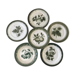 Lot de 6 assiettes à