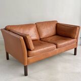 Vintage Danish Leather Sofa