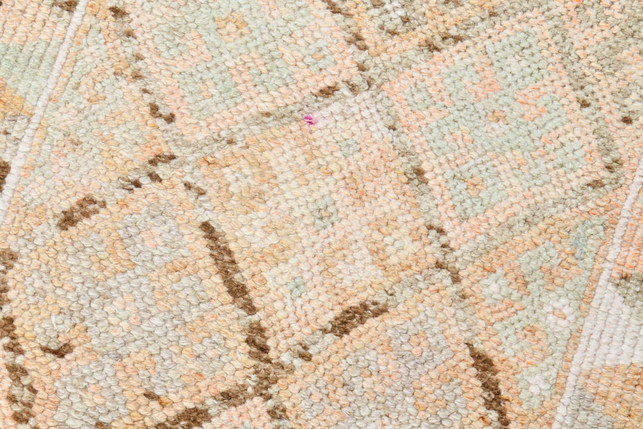 3x12 Turkish Cream & Brown Vintage Runner Rug, 79x366Cm