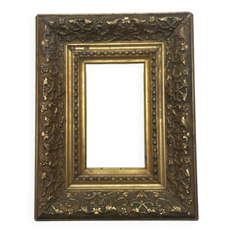 Antique golden wood frame