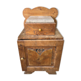 Art Deco bedside in oak and marble