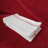 Old red battens tea towels