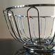 Modernist chrome metal fruit bowl – 1970s/80s