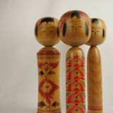 set of 3 KOKESHI (medium size)