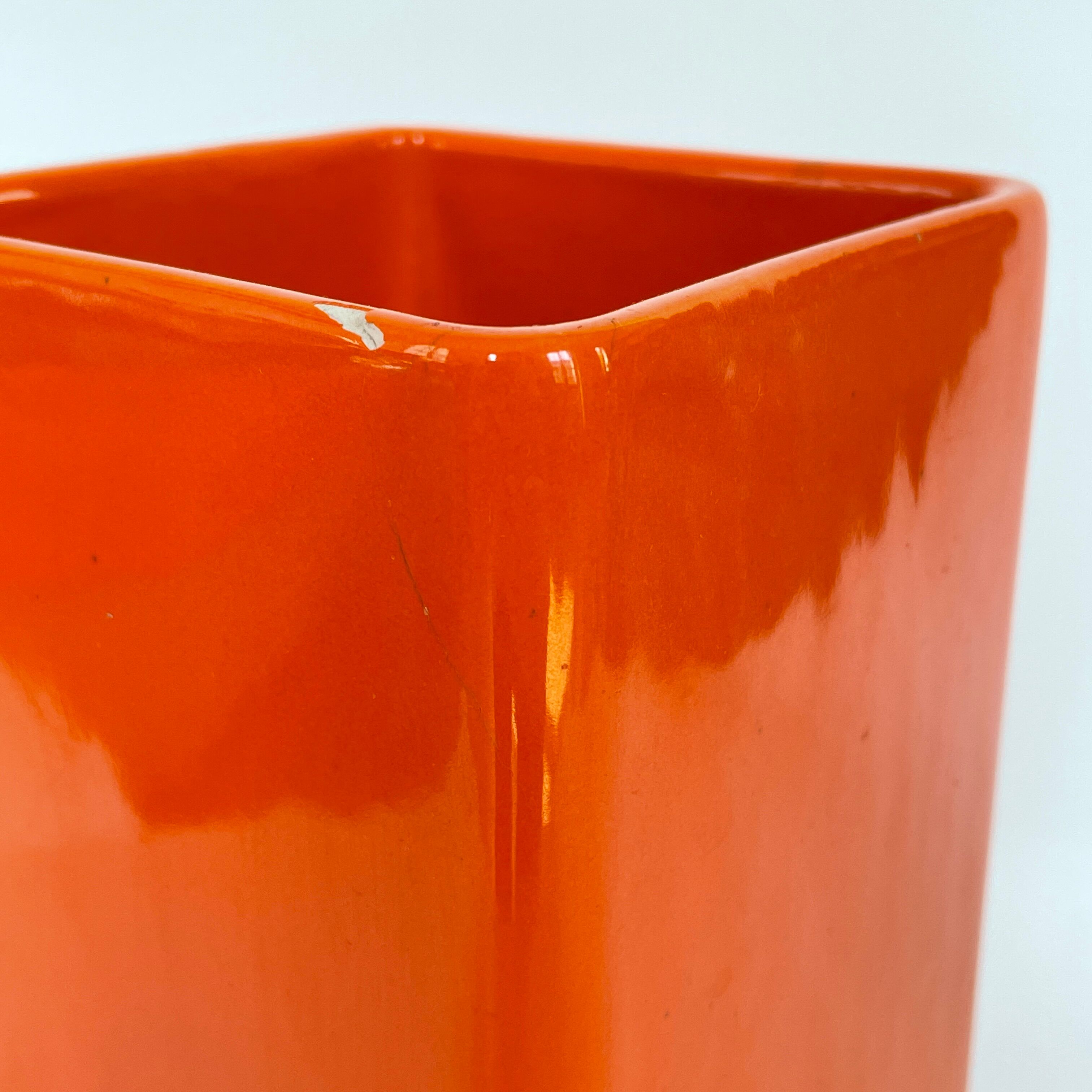 Enamelled ceramic vase design by Gabbianelli, Italy 1970