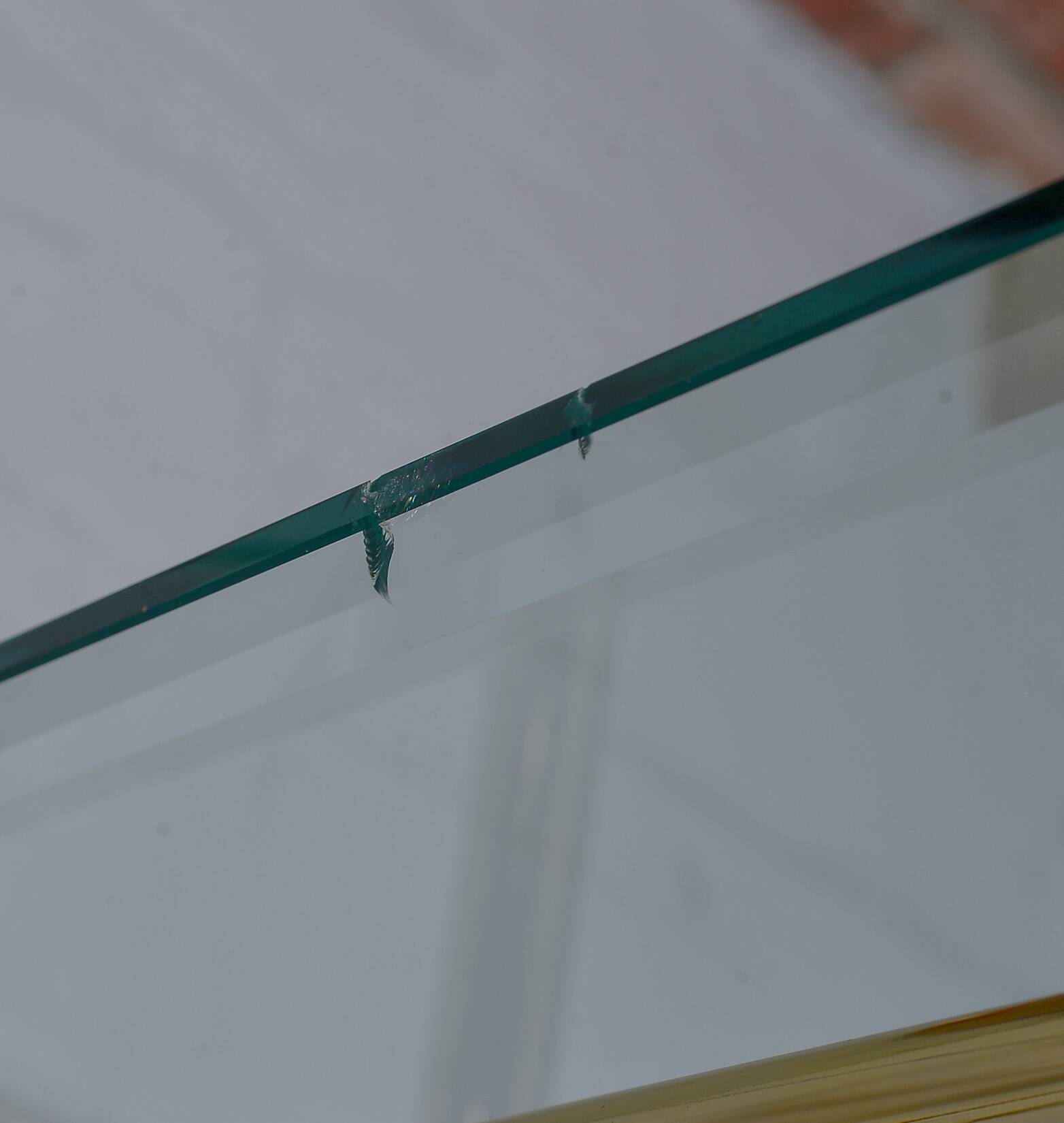 Ramiro Tarazona 24 Carat Goldplated Display Cabinet w. Glass Shelves 1980s