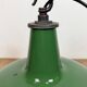 Industrial Green Enamel Factory Pendant Lamp from Revo, 1950s