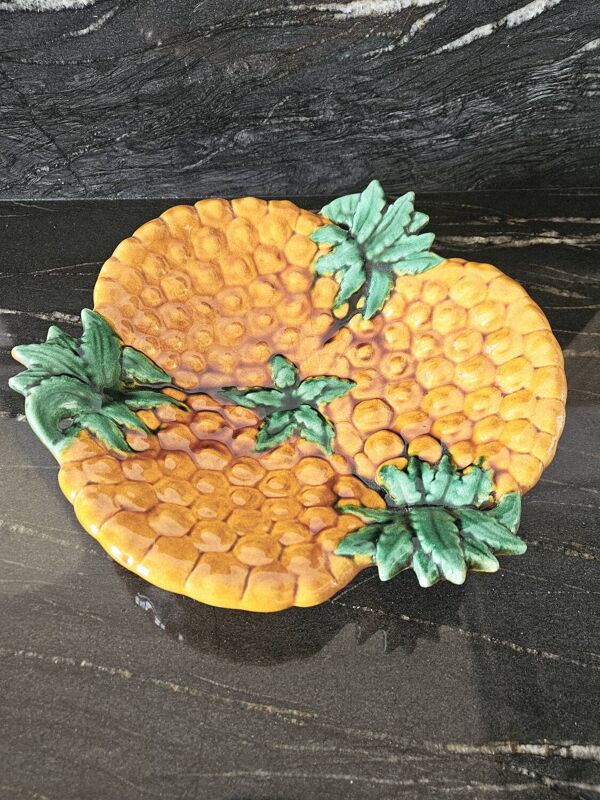 Coupe À Fruit En Céramique Par Vallauris Époque Vintage 1950