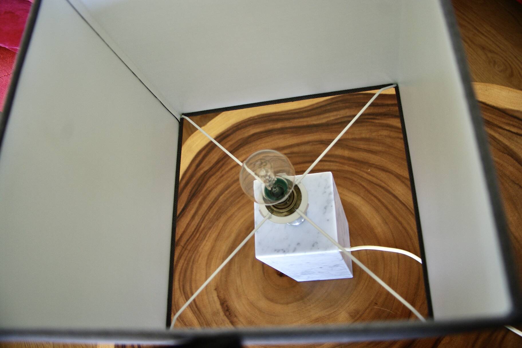 Large vintage lamp dephilippe barbier 1970