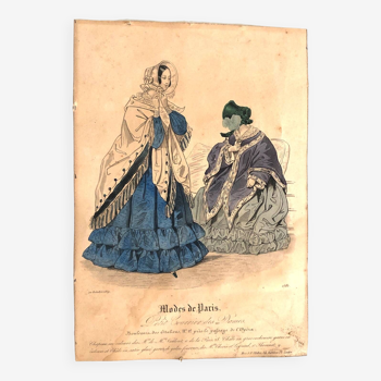 Fashion illustration from Paris 1839