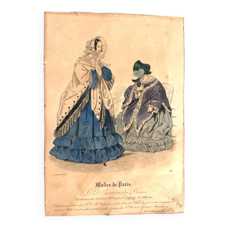 Fashion illustration from Paris 1839