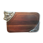 Cutting board Beef wood and tin (1970)